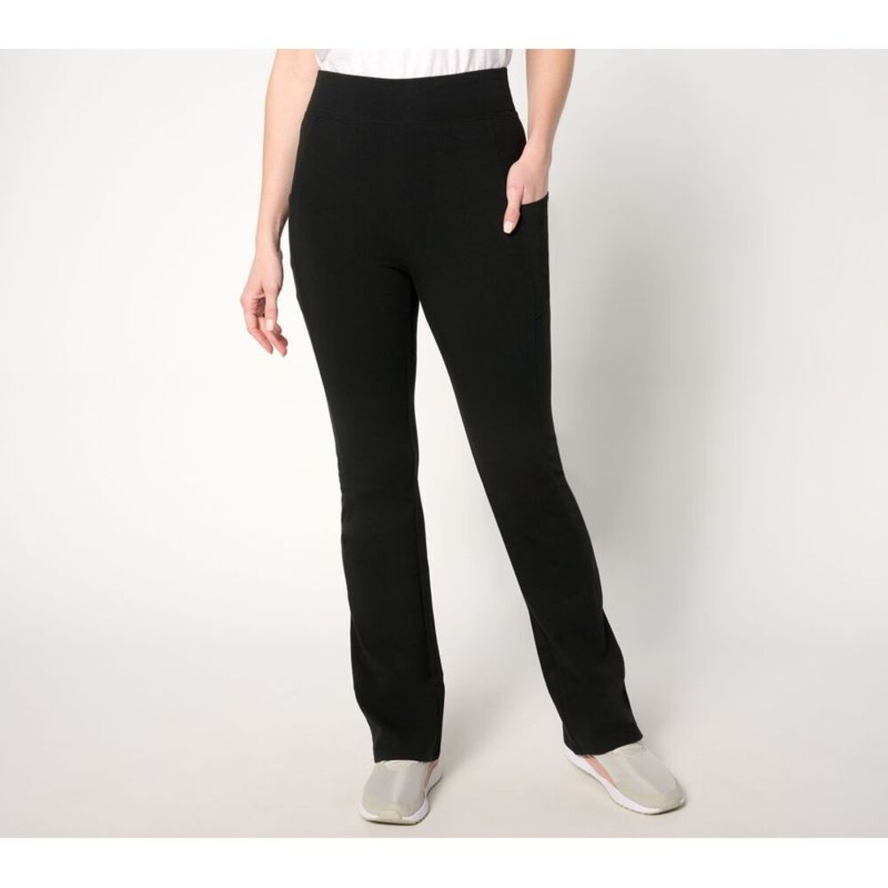 Denim & Co. Women's Pants Sz 4XT Active Tall Duo Lightly Boot Pant Black A649606 - Picture 3 of 4